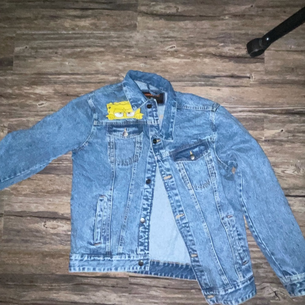 Spongebob members only jean jacket.